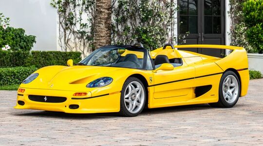 De Ferrari F50 van Ralph Lauren, die naar de veiling gaat