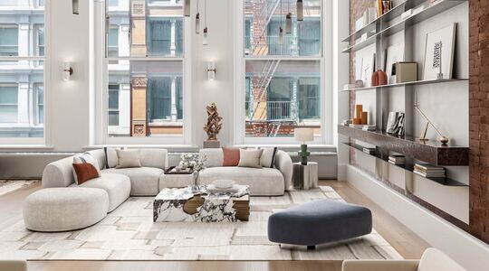 De woonkamer van het loft uit de film 'The Devil Wears Prada'