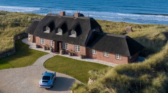 De voormalige villa van de familie Birkenstock op het Duitse waddeneiland Sylt