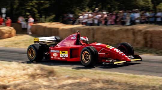 Een Ferrari Formule 1-auto