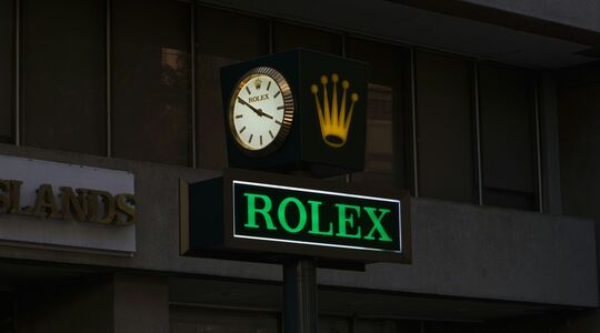 Winkel van Rolex, een van de Zwitserse merken waarvan de export van horloges is toegenomen.