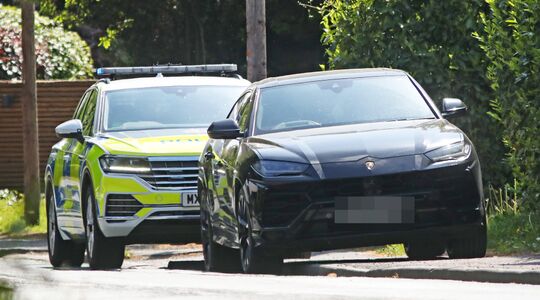 De in beslag genomen Lamborghini Urus van André Onana