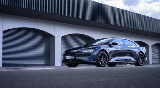 De nieuwe Lucid Air Sapphire, 's werelds eerste elektrische luxe super-sportsedan