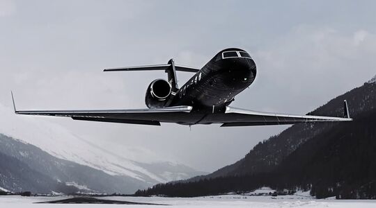 De privéjet van een Duitse ondernemer