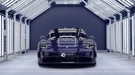 Een Porsche met de nieuwe lak