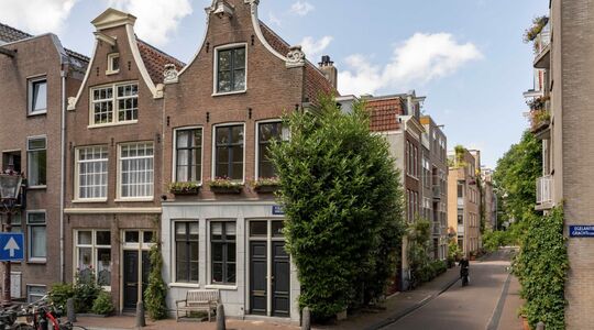 De woning van Lex Uiting in de Jordaan in Amsterdam