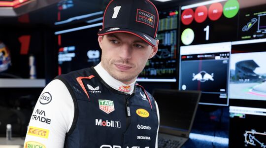 Max Verstappen tijdens het raceweekend in Barcelona