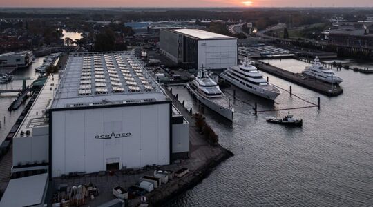 De scheepswerf Oceanco