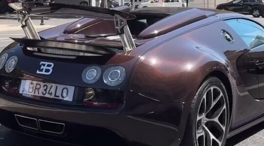 De Bugatti van Cristiano Ronaldo