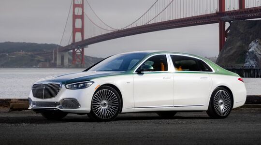 De Mercedes-Maybach Emerald Isla Edition.