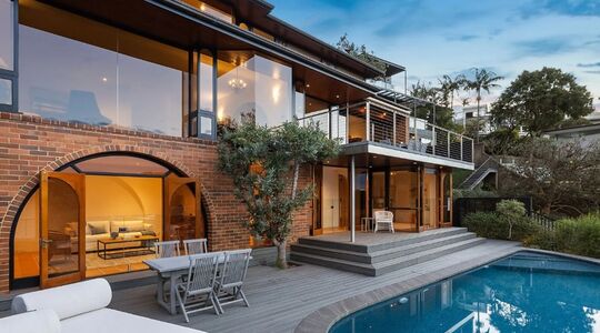 De watervilla in Sydney