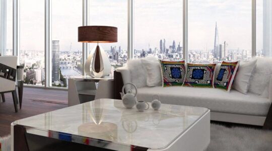 Het luxe appartement in Londen