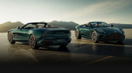 De Aston Martin Volante-modellen in kwestie