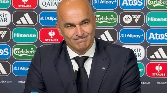 De Portugese bondscoach Roberto Martínez