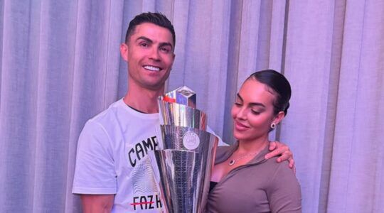 Cristiano Ronaldo en zijn vrouw