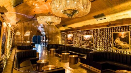 De binnenzijde van de privéjet van de sultan van Brunei