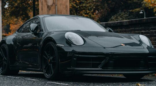 Eén van de Porsches uit Rusland