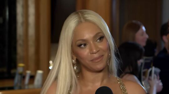 Beyoncé tijdens een interview
