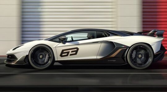 De wagen van de belangrijke Lamborghini-klant