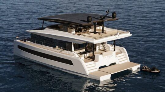 De nieuwe catamaran van VisionF