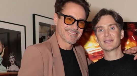 Robert Downey Jr. naast Cillian Murphy, de man met een riant vermogen