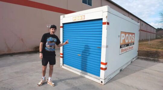 Harrison Nevel voor de container met de jackpot erin