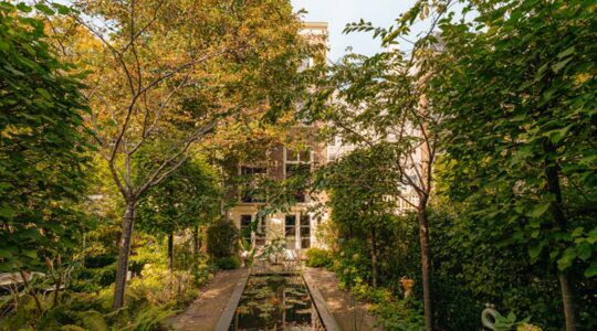 Het grachtenpand in Amsterdam