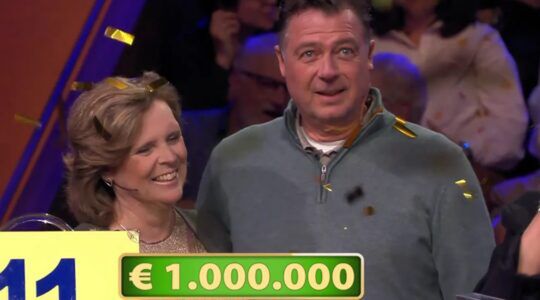 Man wint bij Miljoenenjacht € 1 miljoen, terwijl hij slechts 1 cent in zijn koffertje heeft