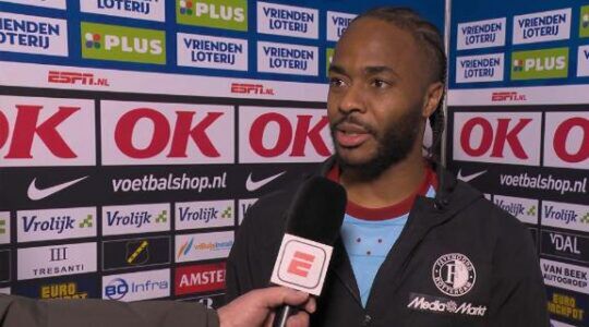 Raheem Sterling tijdens een interview met ESPN