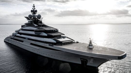 Het superjacht Nord van de Duitse scheepswerf Lürssen