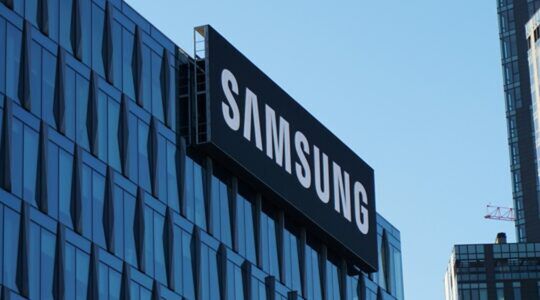 Het logo van Samsung, het merk met een absurde marktwaarde
