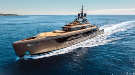 Het superjacht Raja&sup2; van de Italiaanse werf Admiral Yachts