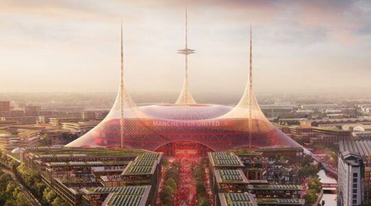Het nieuwe stadion van Manchester United