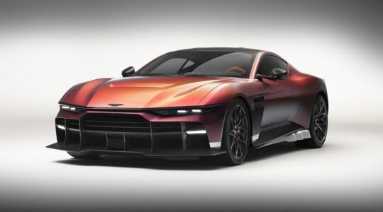 De voorkant van de Aston Martin Valen