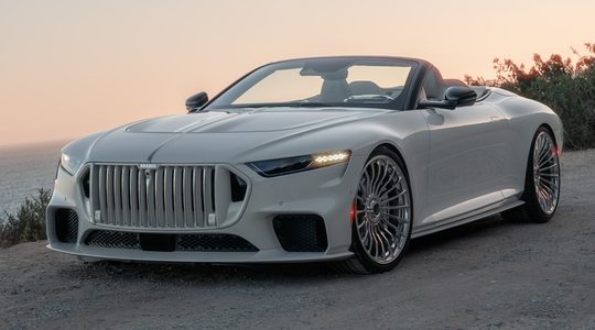 De voorzijde van de Brabus Bodo Cabriolet