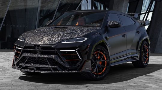 De voorzijde van de nieuwe Lamborghini Urus SE