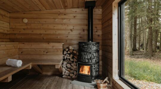Een echte luxe-sauna