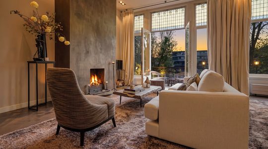 De woning aan het Valeriusplein in Amsterdam