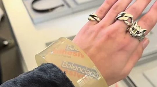 Balenciaga tape armband