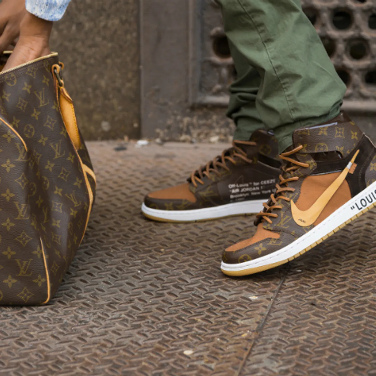 Van deze Louis Vuitton X Off-White X Nike Air Jordan 1's zullen