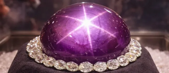 De grootste paarse saffier ter wereld is een megabedrag waard